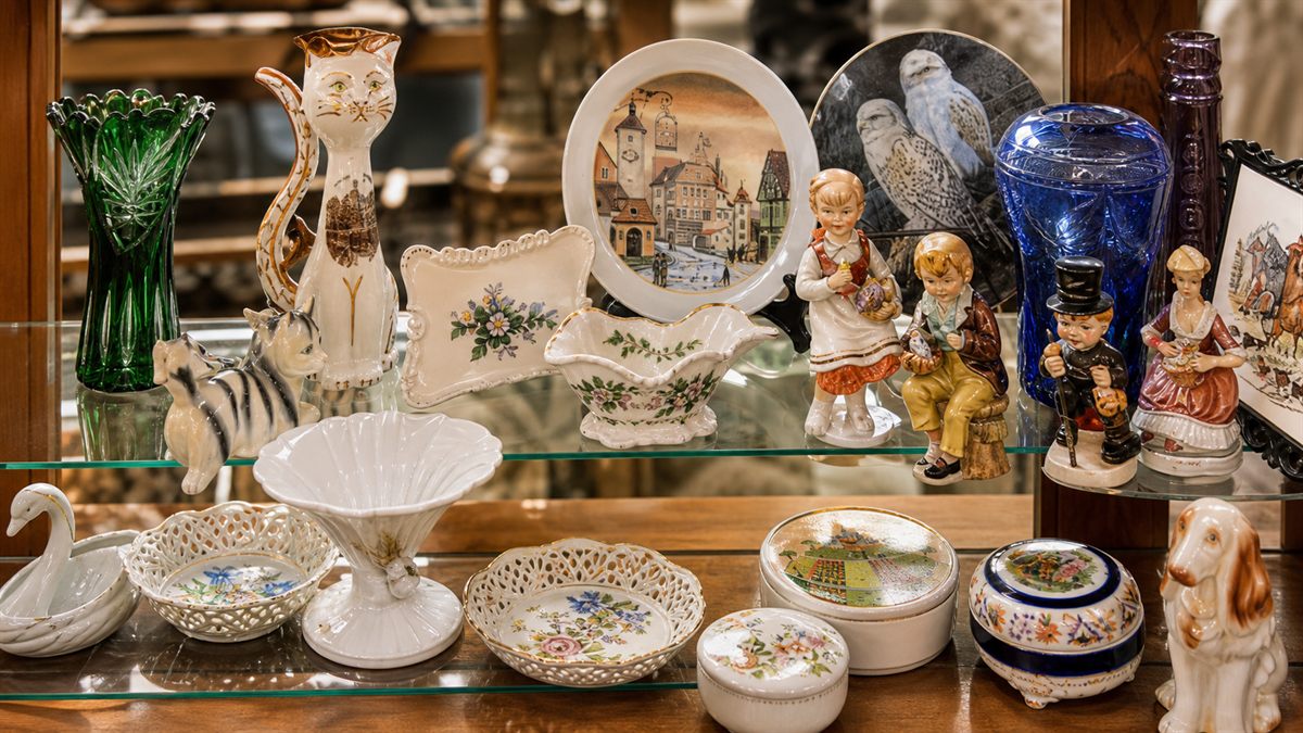 Porcelain display case
